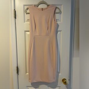 Like New-Blush pink Calvin Klein dress. Size 4